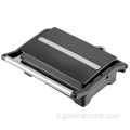 180 degrés ouverts électriques de contact électrique Sandwich Press Panini Maker 2 Slice Contact Grill avec plateau d&#39;huile